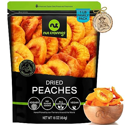 #ad Sun Dried California Peaches No Sugar Added Packed Fresh in Resealable Bag $22.49