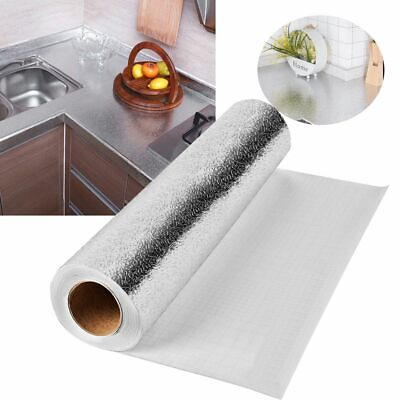 #ad #ad Kitchen Oil Proof Sticker Waterproof Self Adhesive Aluminum Foil Wall Stickers $9.29