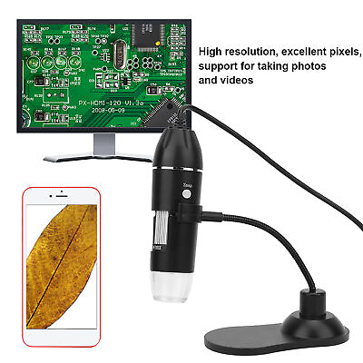 #ad LED 50X 1000X USB Digital Microscope Electronic Microscope With Bracket❀ $17.85