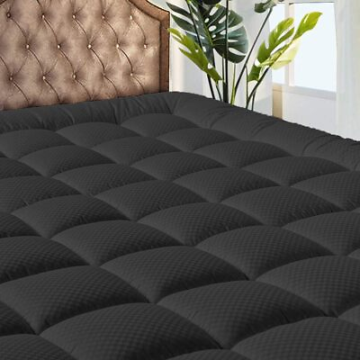 #ad MATBEBY Bedding Quilted Fitted King Mattress Pad Cooling Breathable Fluffy So... $67.68