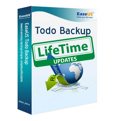 #ad LifeTime Updates EaseUS Todo BackUP Home For 2 PC $48.99