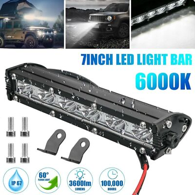 #ad 7 18W Spot Flood LED Work Light Bar Lamp Driving Fog Offroad SUV 4WD Car Truck $6.99