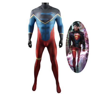 #ad Young Justice Superboy Costume Cosplay Bodysuit For Kids Adult Ver3 $63.89