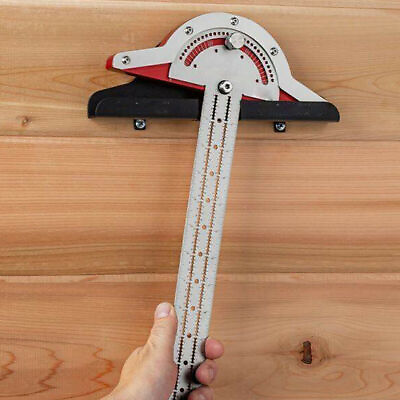 #ad Angle Protractor Finder Two Arm Woodworking Edge Ruler Measure Pencil Angle Tool $19.79