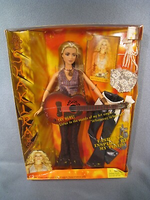#ad Rare Barbie Shakira Doll With Musical Guitar 2003 Mattel #B4535 New in Box $159.99