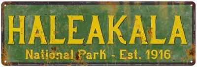 #ad Haleakala National Park Rustic Metal Sign Cabin Wall Decor 106180057016 $49.95