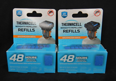 #ad 24 pack ThermaCELL Mosquito Repellent Refills Backpacker Mats 48 Hour Protection $27.95