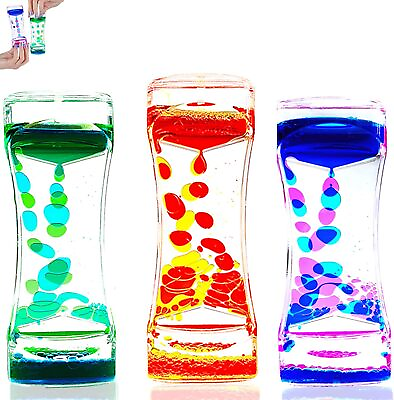 #ad Liquid Motion Bubbler Sensory Liquid Timer 3 Pack Autism Sensory Toys for K $19.99