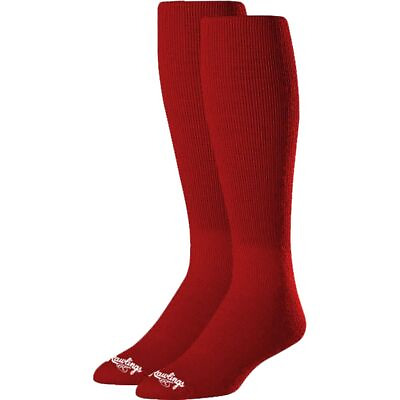 #ad Rawlings Baseball Socks 2 Pair RED SM $10.79
