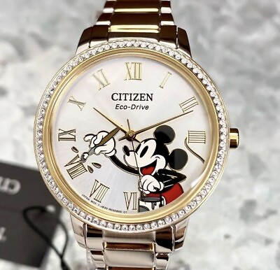 #ad CITIZEN x Disney Watches Women#x27;s Women#x27;s Mickey Mouse Rare New Eco Drive $395.00