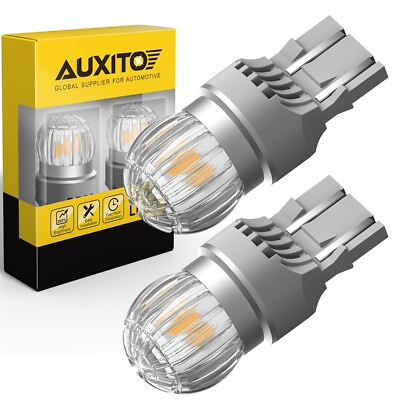 #ad AUXITO Turn LED Signal Rear Lights 7440 7441 7440A Amber Lamps Canbus PLUG PLAY $15.97