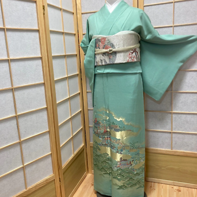 #ad 8487# Japanese kimono Vintage Pure Silk Robe Traditional Kimono only sold 165cm $302.00