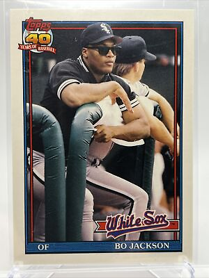 #ad 1991 Topps Traded Bo Jackson Baseball Card #58T Mint FREE SHIPPING $1.75