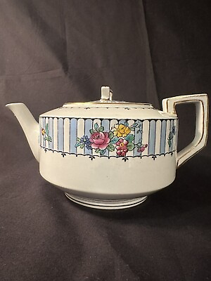 #ad Ridgways England Royal Semi Porcelain Beaumont Tea pot Antique circa 1912 EUC $70.00