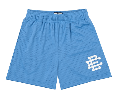 #ad Eric Emanuel EE Basic Shorts Blue Yonder White Size Large Brand New $69.95