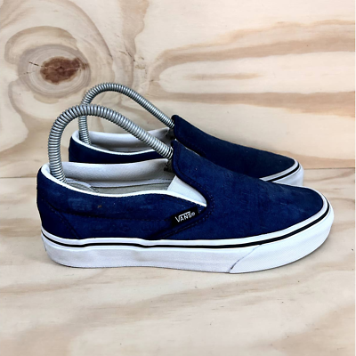 #ad Vans Off The Wall Slip On Classic Navy Sneakers Blue Women#x27;s 6 $35.00