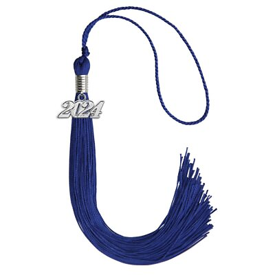 #ad Endea Graduation Royal Blue Tassel With Silver Date Drop $8.95