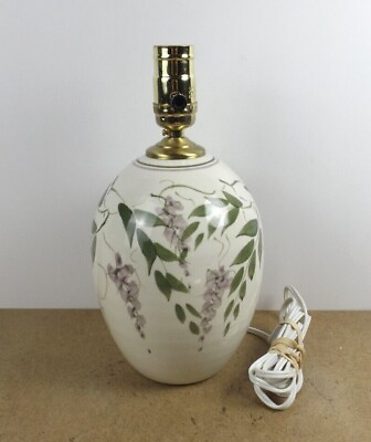 #ad David Voorhees Art Pottery Ceramic Table Lamp North Carolina it#b 3 $72.79