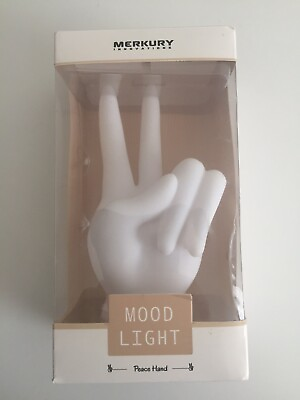 #ad Merkury Mood Night Light Peace Hand $14.95