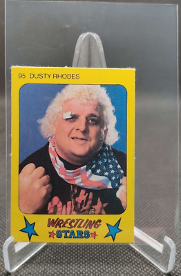 #ad 1986 Monty Gum Super Wrestling Stars #95 Dusty Rhodes wrestling card $10.00