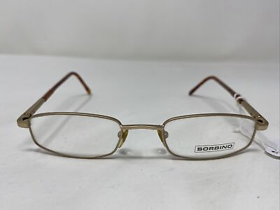 #ad Sorbino Italy MOD.0124 Col.01 1 48 19 135 Antique Gold Eyeglasses Frame AO17 $50.00