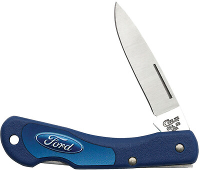 #ad Case Cutlery Ford Logo Mini Blackhorn Blue Handle Folding Pocket Knife EDC 14311 $31.85