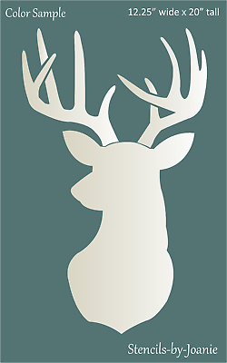 #ad Rustic Animal Stencil Deer 20quot; Head Buck Antler Rack Hunt Lodge Art Cabin Signs $22.95