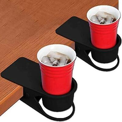 #ad Kalolary 2 Pieces Drinking Cup Holder Clip Desk Bottle Cup Stand Diy Glass $24.87