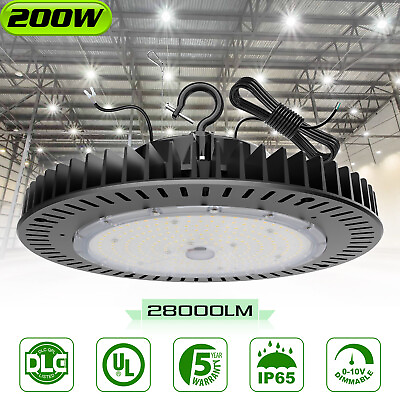 #ad 200W UFO High Bay Light Industrial Commercial Warehouse LED Shop Light Fixtures $99.05