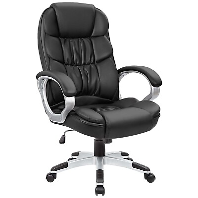#ad Homall Office Chair High Back Computer Desk Chair PU Leather Adjustable Heig... $120.88