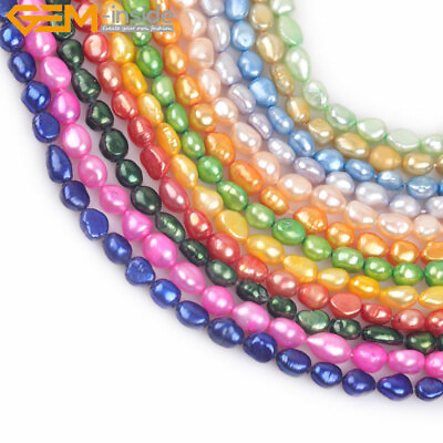 #ad Freeform Assorted Color 8mm Pearls Loose Beads For Jewelry Making 15quot; Enhanced $9.22