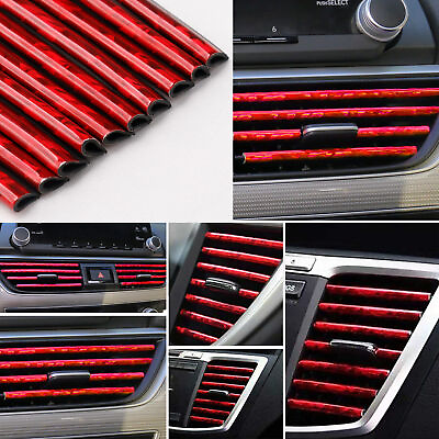 #ad 10X Car Truck Air Conditioner Outlet Vent Decoration Strip Interior Accessories $4.49