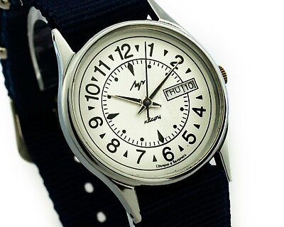 #ad Luch Soviet Vintage Qartz wristwatch Tachometer Antique USSR Russia Watch USSR $65.00