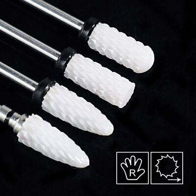 #ad Ceramic Carbide Nail Drill Bit Milling Cutter Nail Bits Electric Drill Tools $14.20