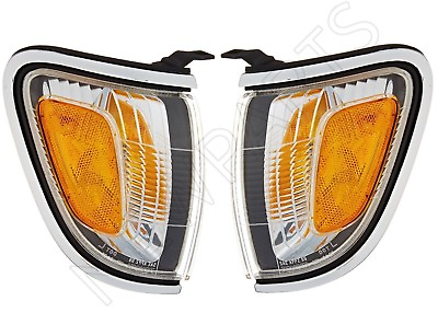 #ad NEW Pair Set Of Left amp; Right Chrome Park Marker Lamps Genuine for Toyota Tacoma $135.95