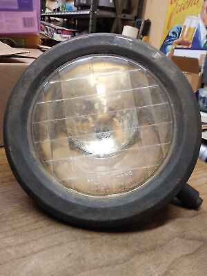 #ad Vtg 1920 Antique Headlight Lens amp; Bucket Macbeth Evans Automobile Truck Rat Rod $89.95