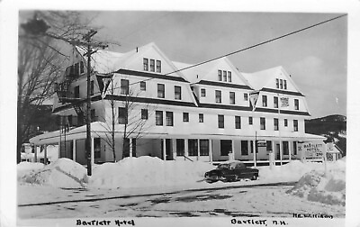 #ad RPPC Bartlett Hotel New Hampshire 1950s HE Williams Vintage Real Photo Postcard $10.00