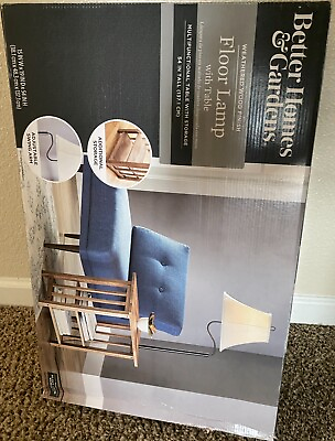 #ad better home and gardens floor lamp with table $55.00