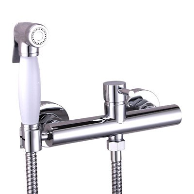 #ad Solid Brass Toilet Handheld Bidet Spray Shower Sprayer Set With Hot Cold Mixer $67.99