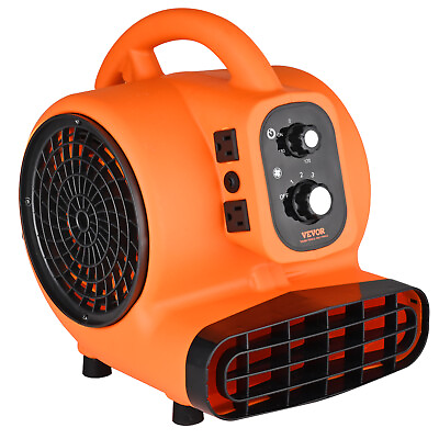 #ad 1000 CFM 3 Speed 1 4 HP Adjustable Air Mover Carpet Dryer Blower Floor Fan $72.89