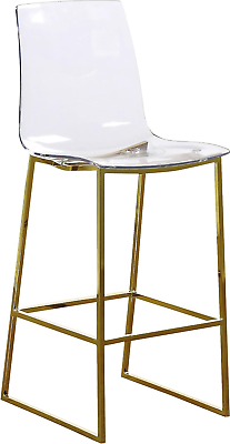 #ad Lumen Collection Modern Contemporary Acrylic Counter Stool with Stainless Steel $302.99