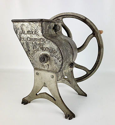 #ad Antique Cast Steel Iron Soda Shop Alaska Ice Crusher #1 Winchendon Mass. RARE $175.00