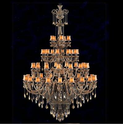 #ad Vintage Chandelier Crystal Glass candle Light French Pendant Hanging Lamp LED Yc $468.00