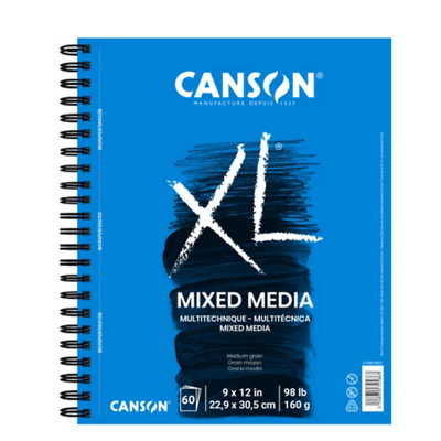 #ad Canson XL Mix Media Sketch Pad 9quot; X 12quot; Drawing Paper Spiral Sketchbook 60 Sheet $14.98