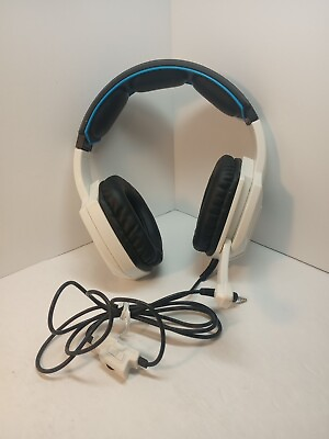 #ad Sades Gaming Headset SA 920 White with Blue Accents 3.5mm Jack $17.98