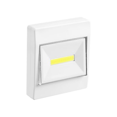 #ad 3 Watt 150 Lumen Handy Lamp Wireless COB White LED Rocker Switch Closet Light $6.99