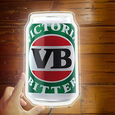 #ad Victoria Bitter VB Beer Sign Party Club Bar Wall Silicone LED Neon Sign Light R1 $49.99