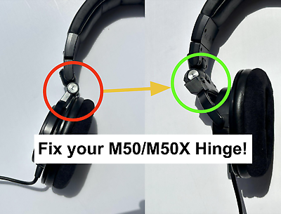 #ad Audio Technica ATH M50 ATH M50x M50x M50 Hinge Repair Kit WITH WARRANTY $13.99