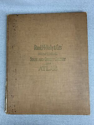 #ad 1912 Rand McNally New Ideal State and County Survey and Atlas Pennsylvania $50.00