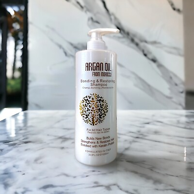 #ad Argan Oil Bonding amp; Restoring Shampoo for All Hair Types w Keratin From Morocco $26.10